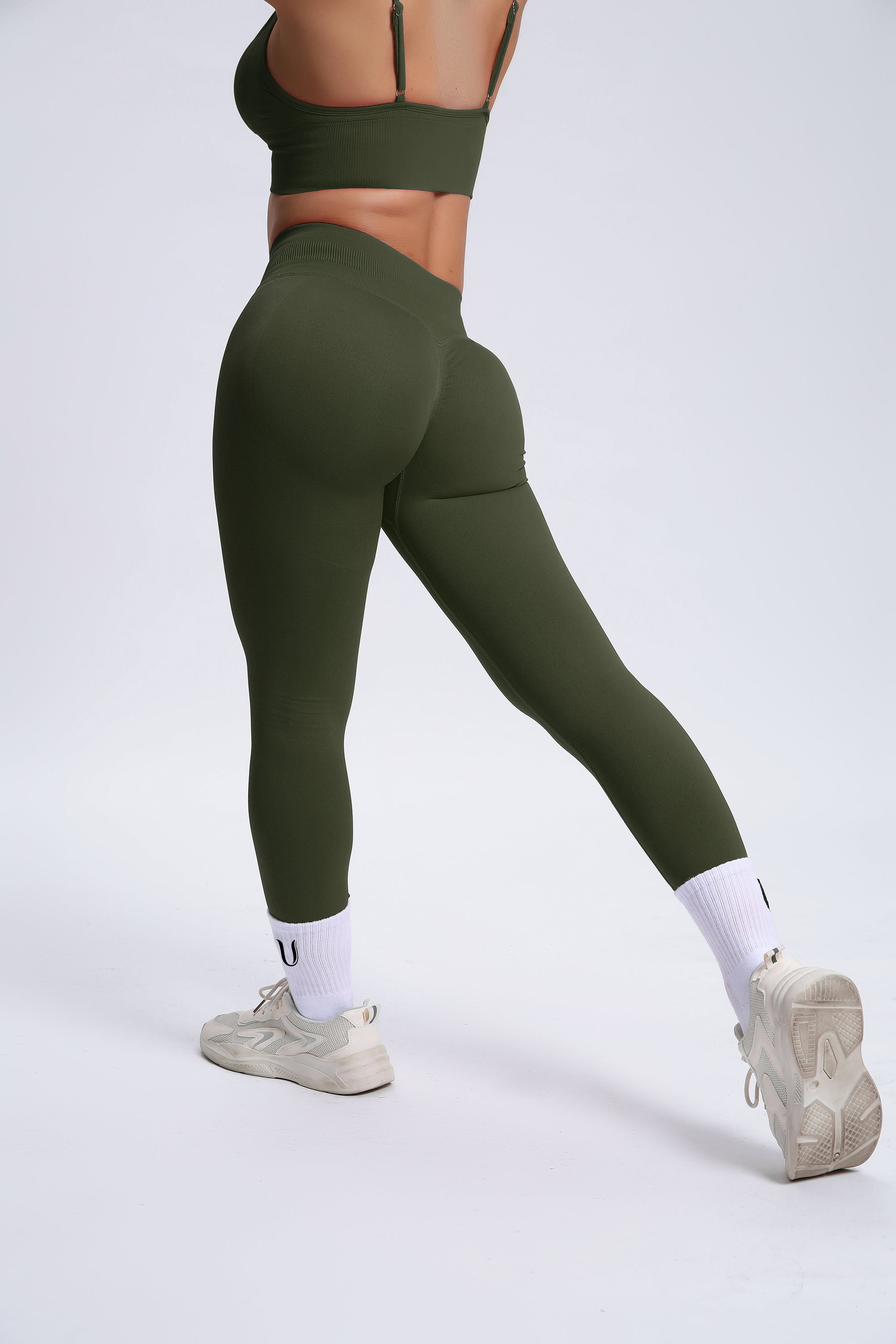 Joy | Sculpt Legging with Scrunch – Green