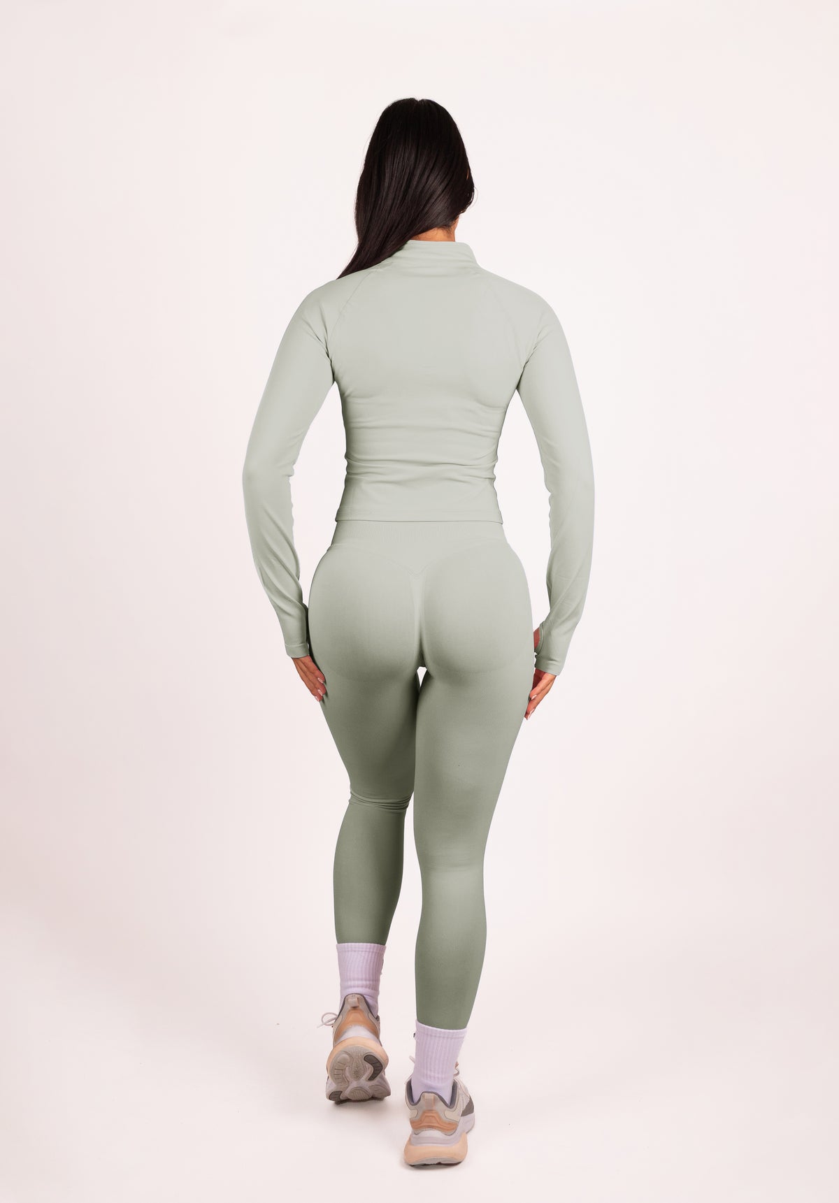 Beau | Premium High Performance Scrunch Leggings - Ivory