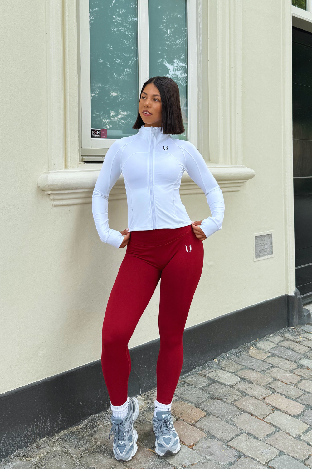 Chloe | Performance Zipper Jacket - White