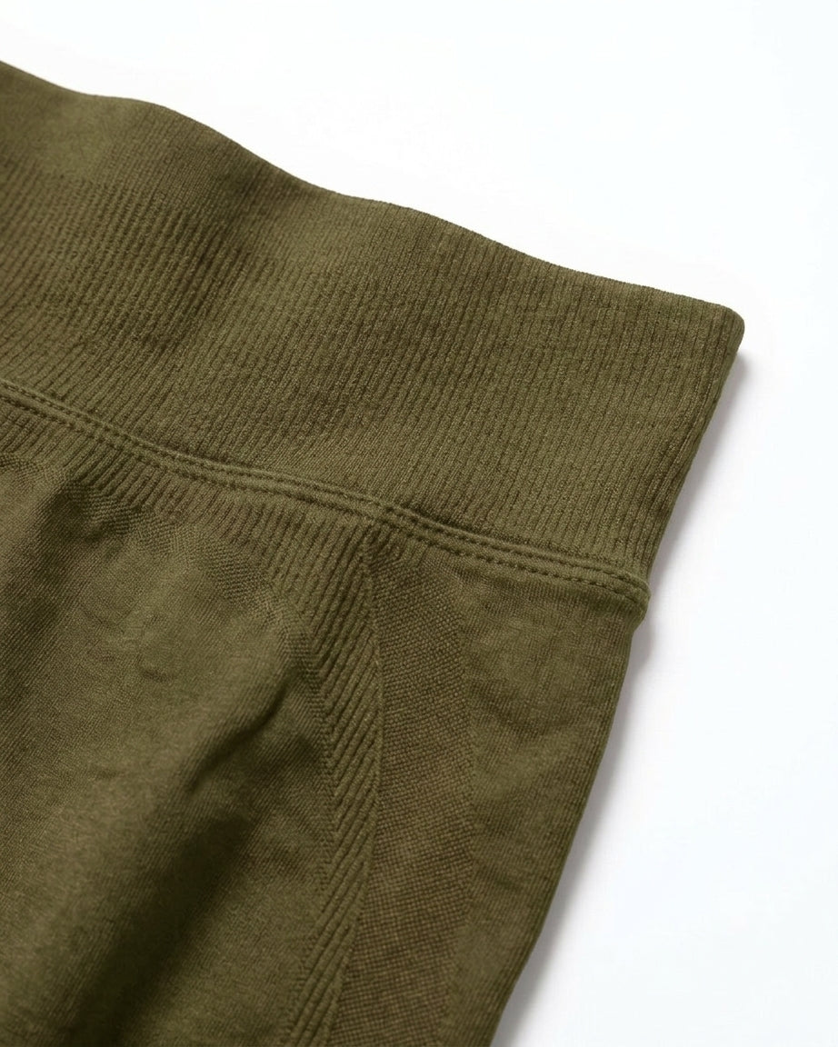 Luna | Premium Seamless Scrunch Legging - Green