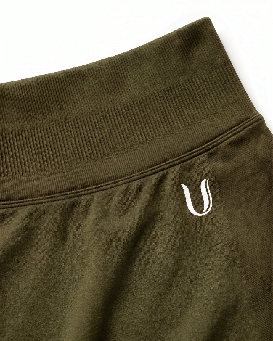 Luna | Premium Seamless Scrunch Legging - Green