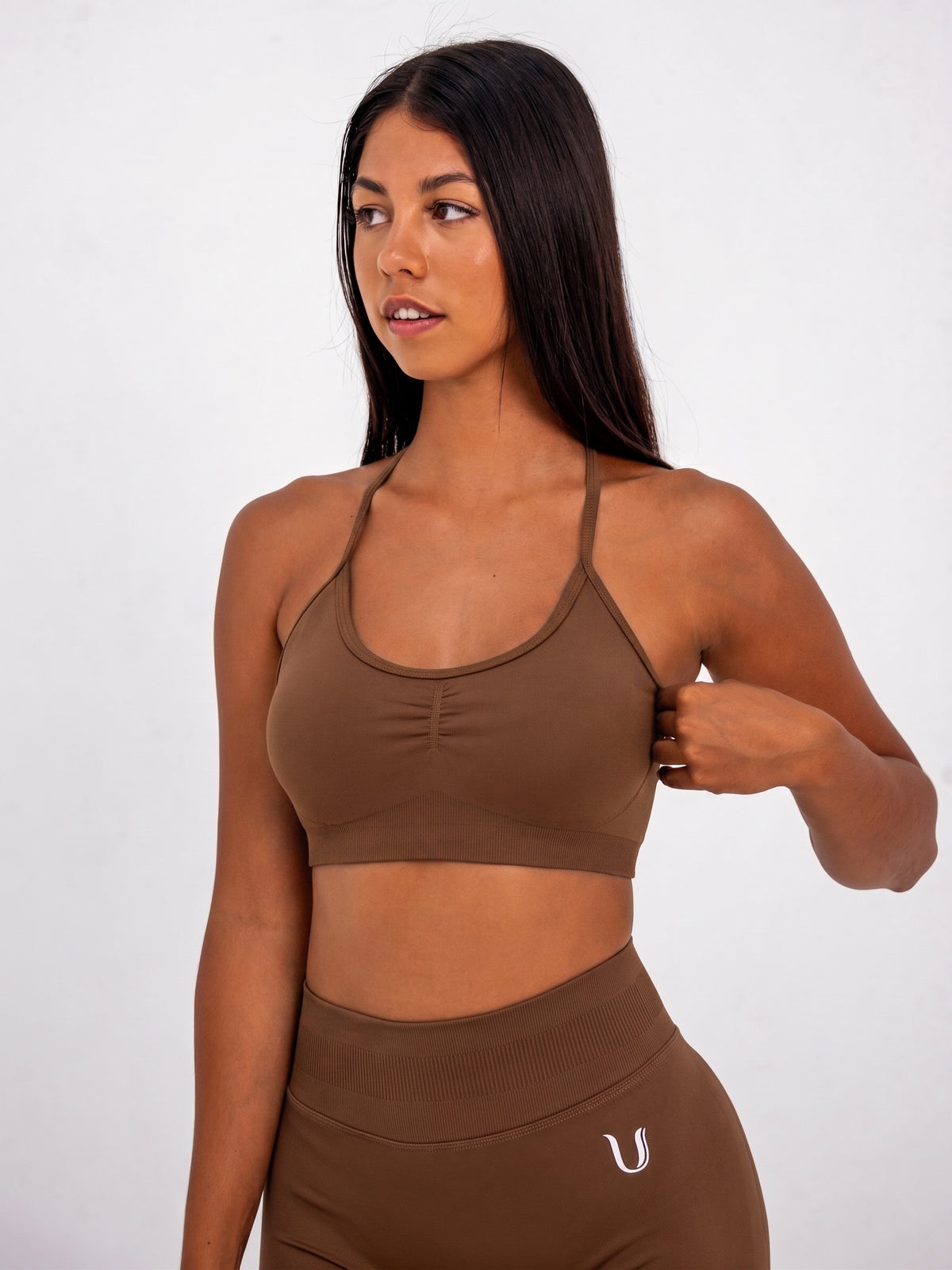 Luna | Premium Adjustable Sports Bra - Brown