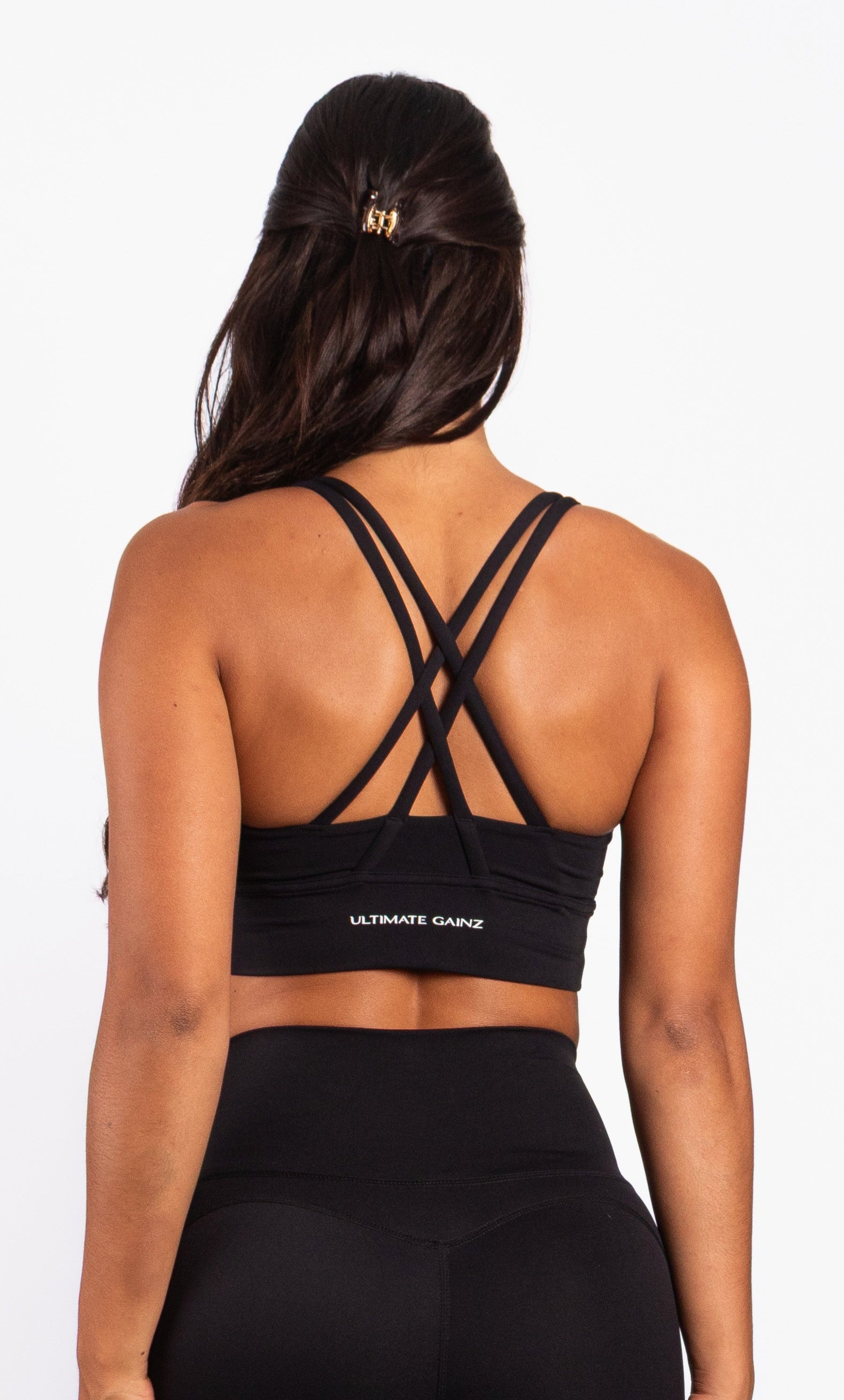 Kyra | Cross bra - Black