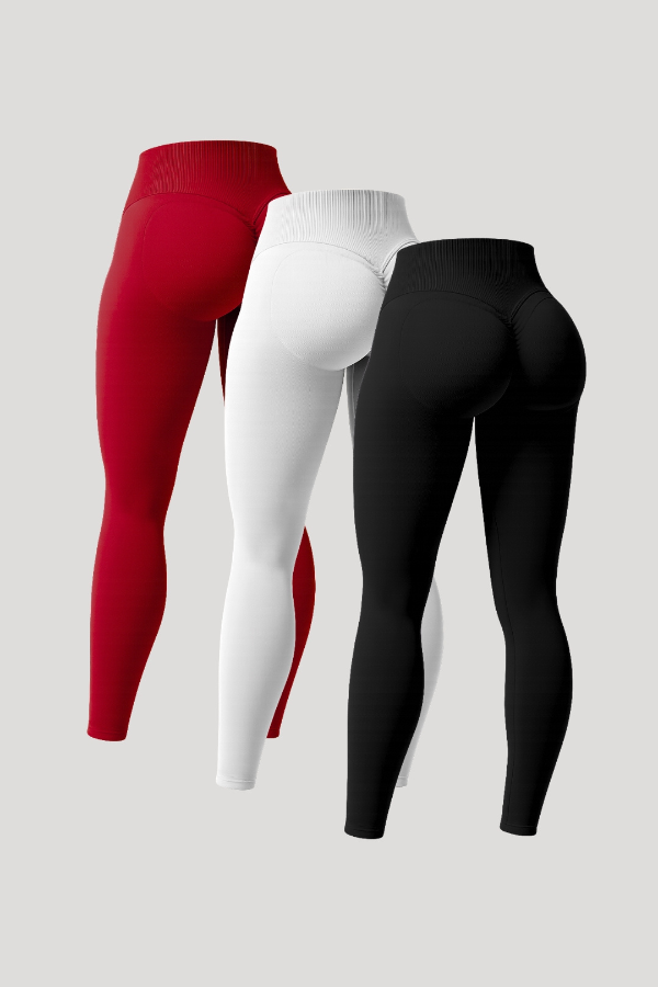 Beau | Premium High Performance Scrunch Legging – 3 Pack - Ultimate Gainz