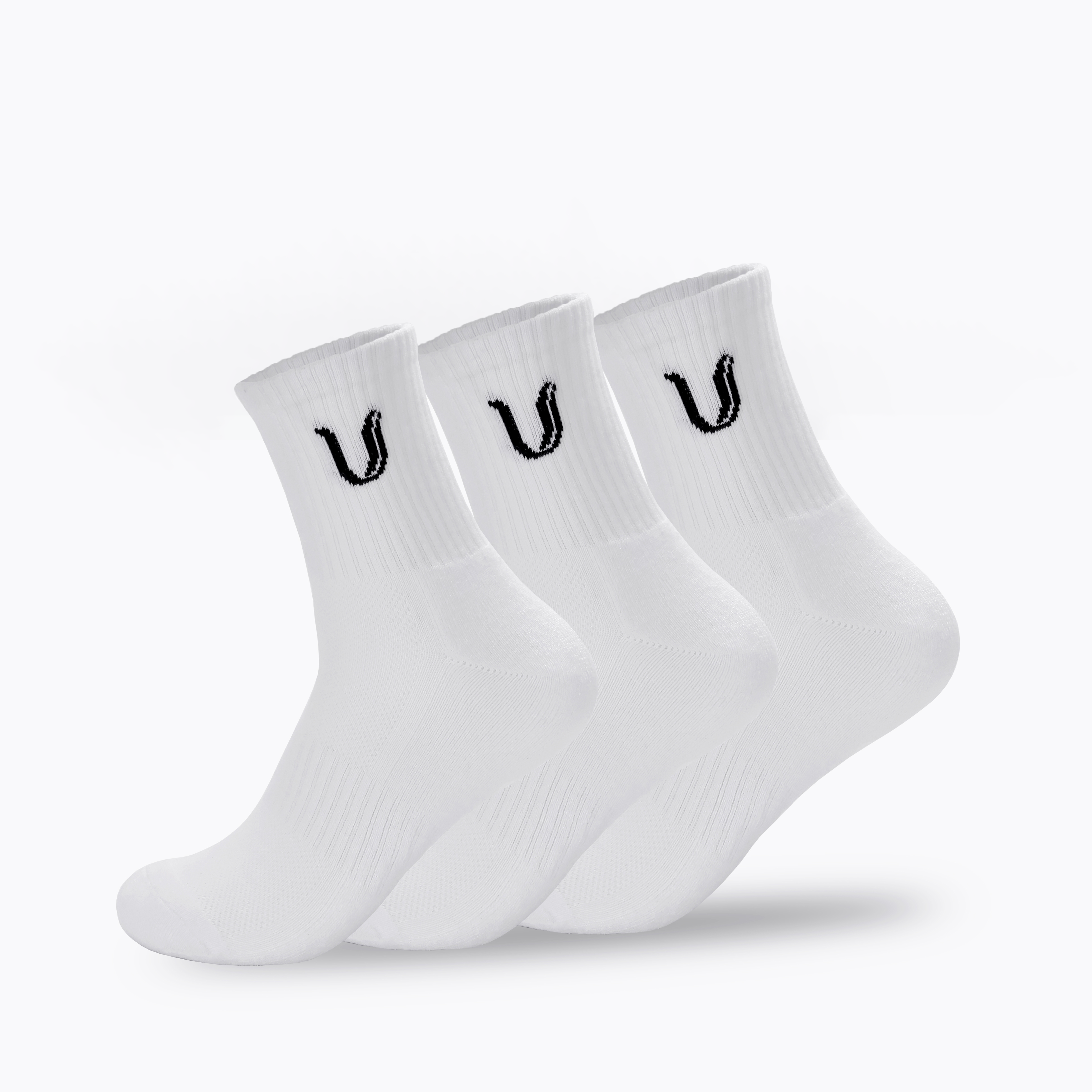 Ultimate Gainz - Performance Sokken Unisex - Wit 1 Paar - afbeelding 4