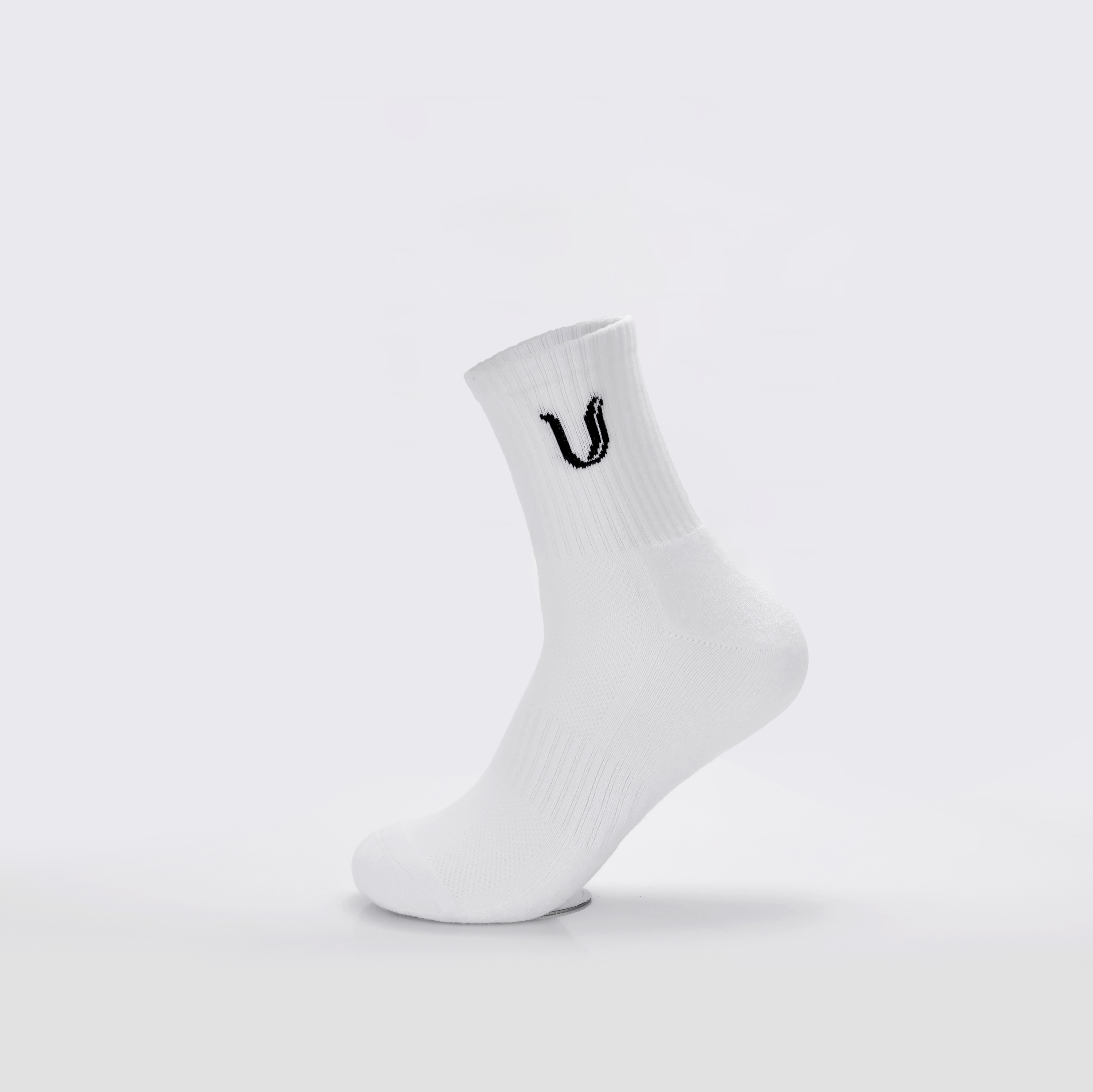 Ultimate Gainz - Performance Socks Unisex - White 1 Pair