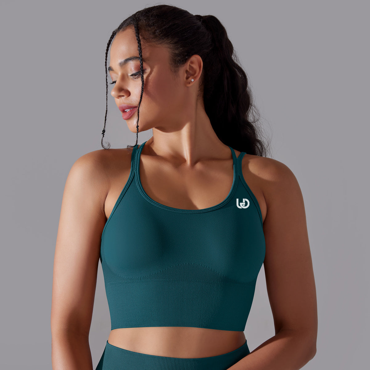 Daisy | Strap Sports Bra - DarkGreen