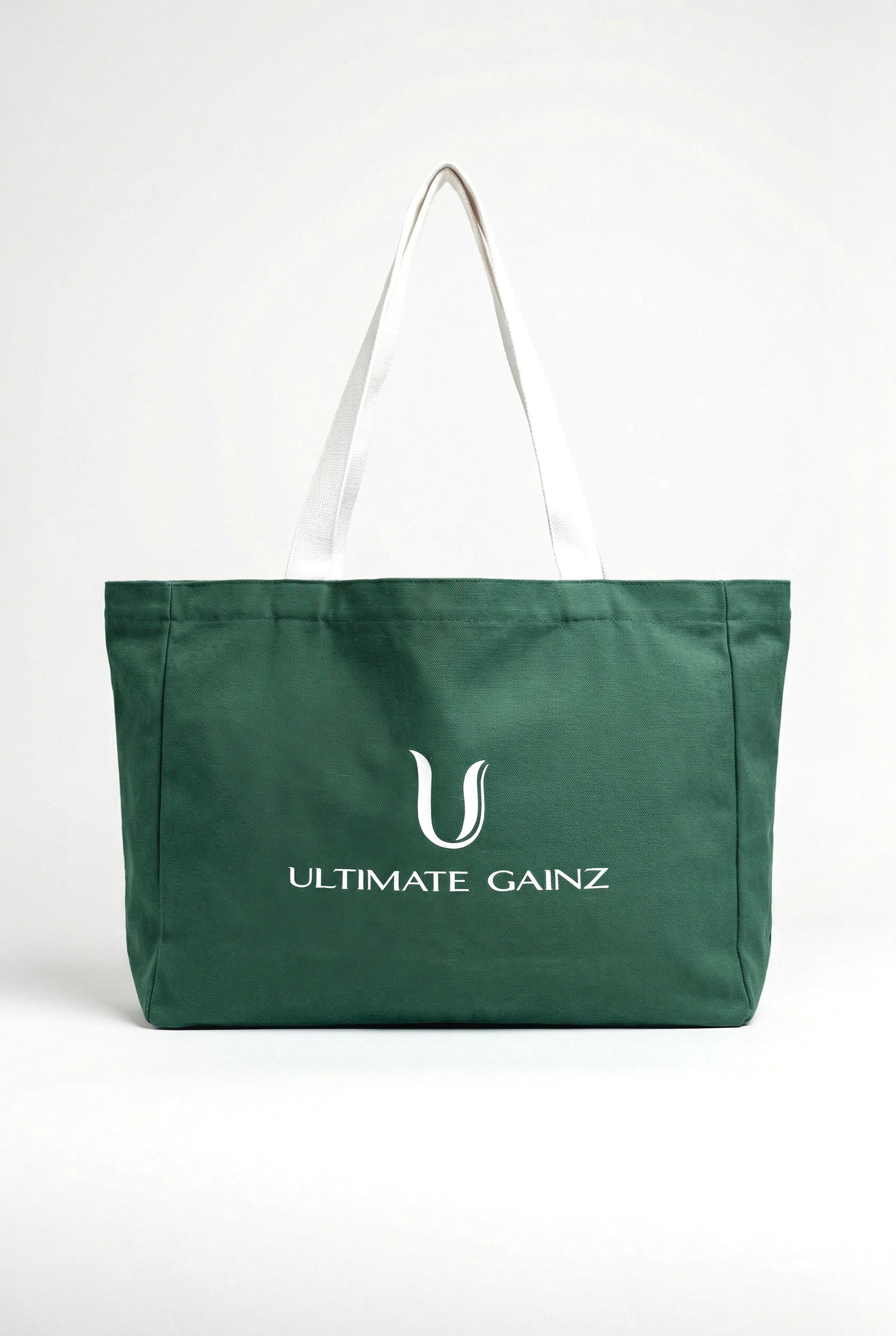 Ultimate Gainz Signature Tote Bag + 1 Pair of Socks – Forest Green