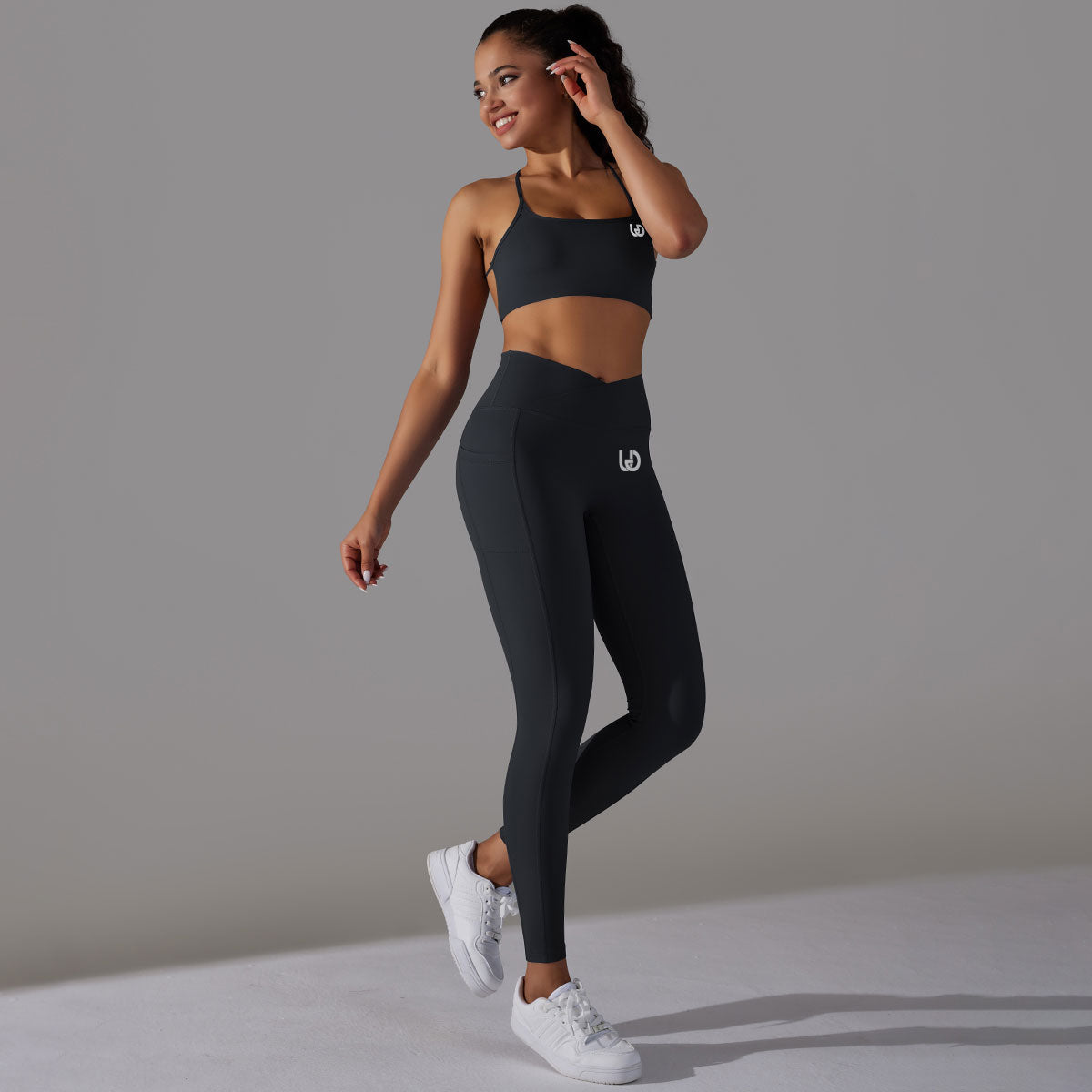 Mila | Legging-Top Set - Black