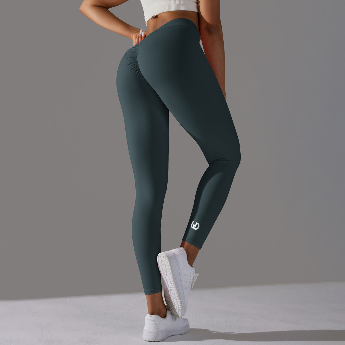 Emma | Legging Extra Scrunch - ForestGreen