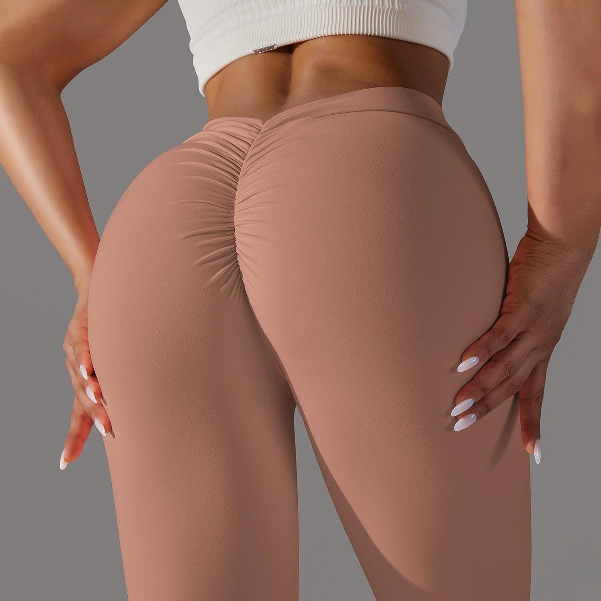 Emma | Legging Extra Scrunch - LightBrown