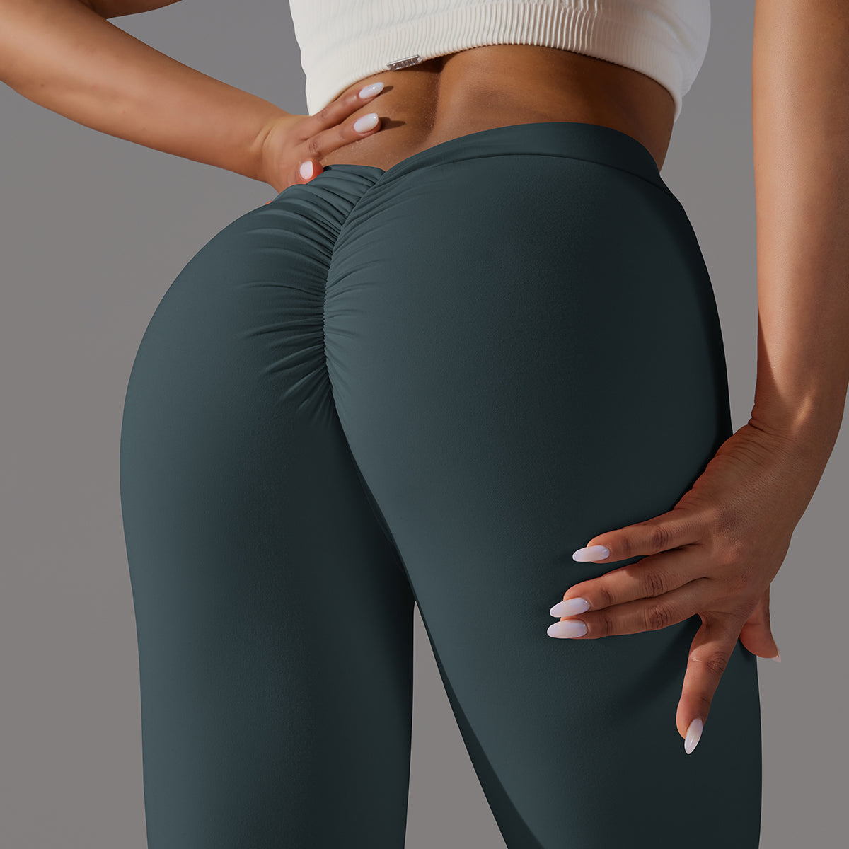 Emma | Legging Extra Scrunch - ForestGreen