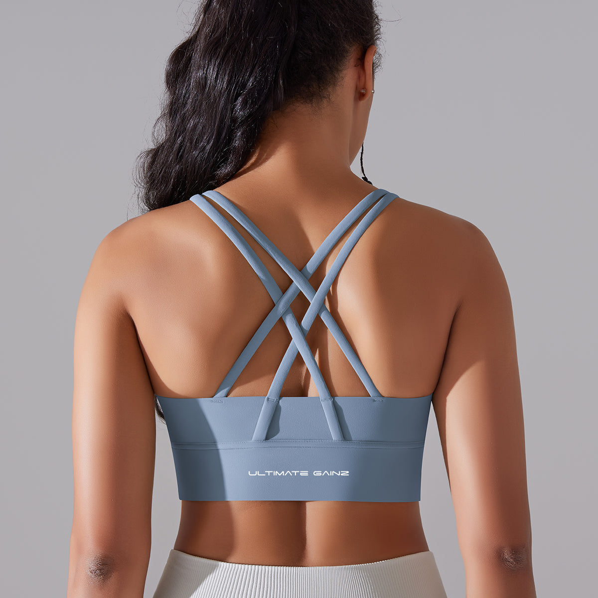 Kyra | Cross bra - Blue