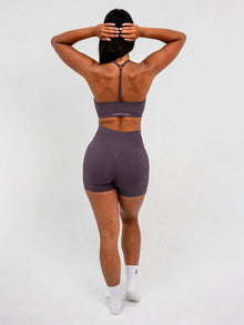 Luna | Premium Seamless Scrunch Short - Dusty Purple