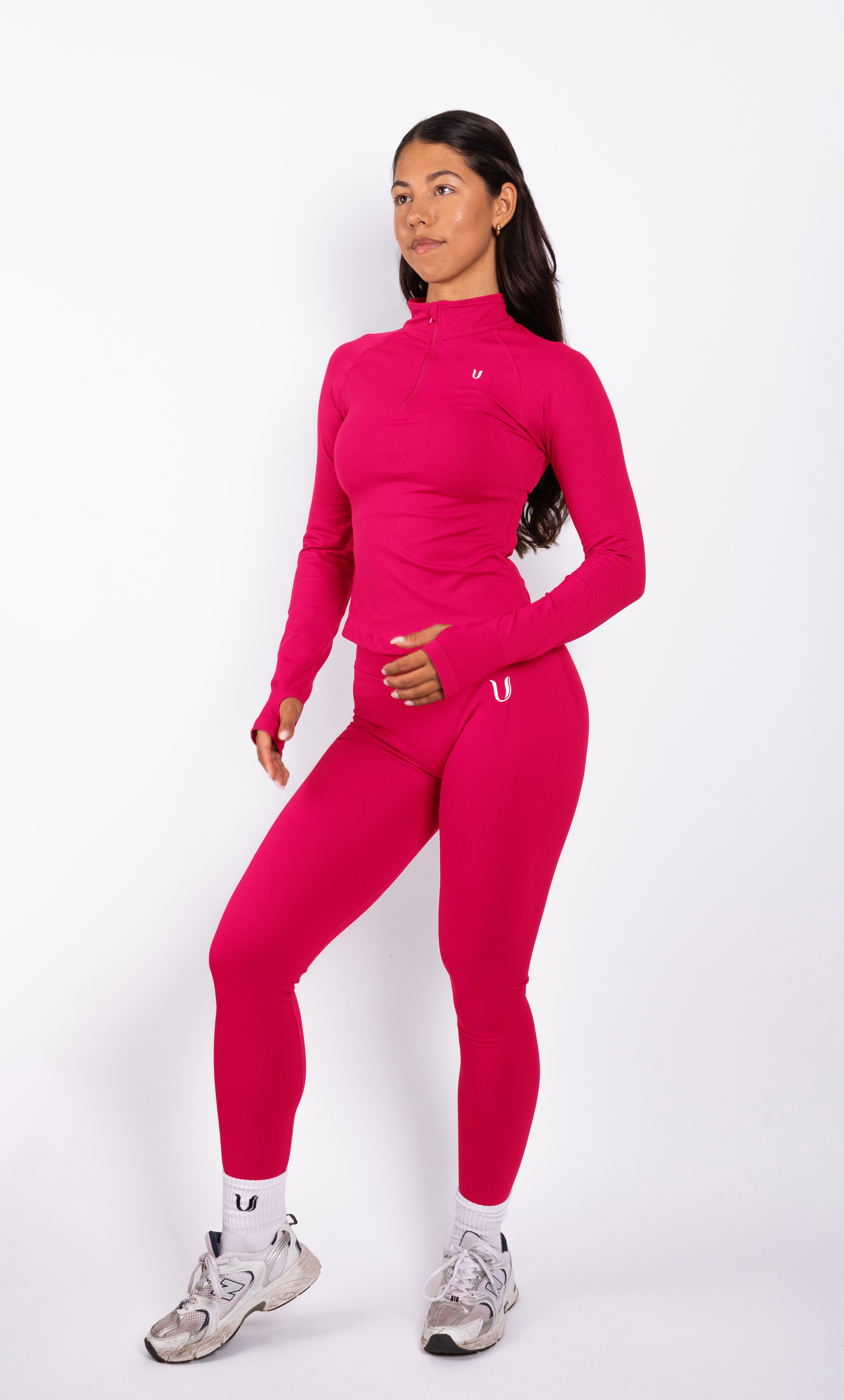 Beau | Premium High Performance Scrunch Leggings - Pink