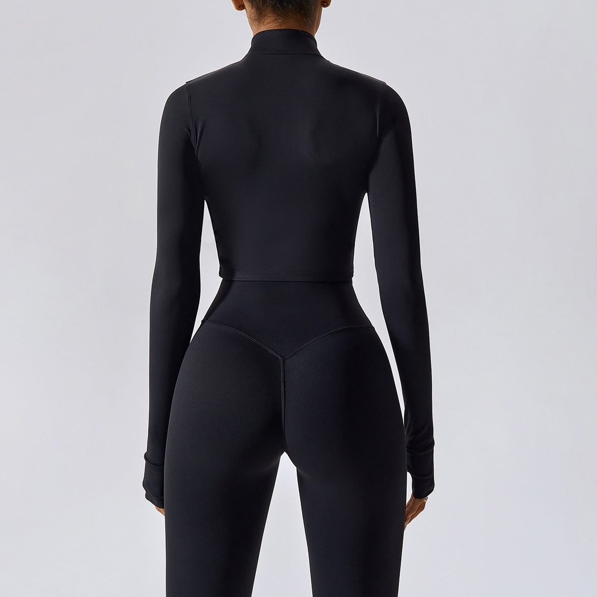 Hailey | Long Sleeve Top - Black