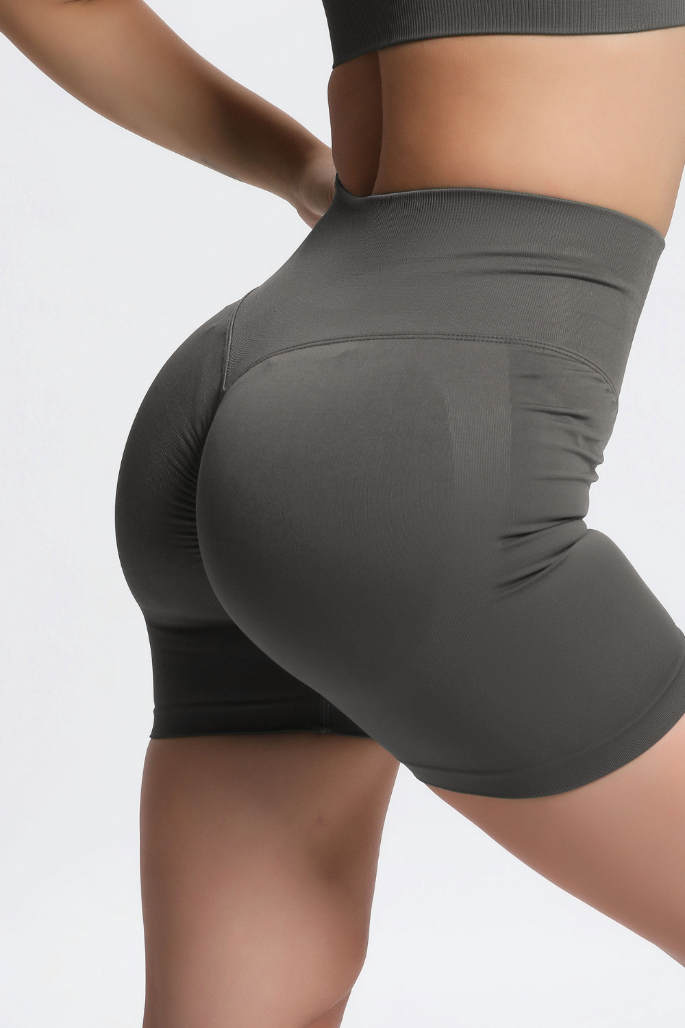 Olivia | Seamless Power Short - Gray