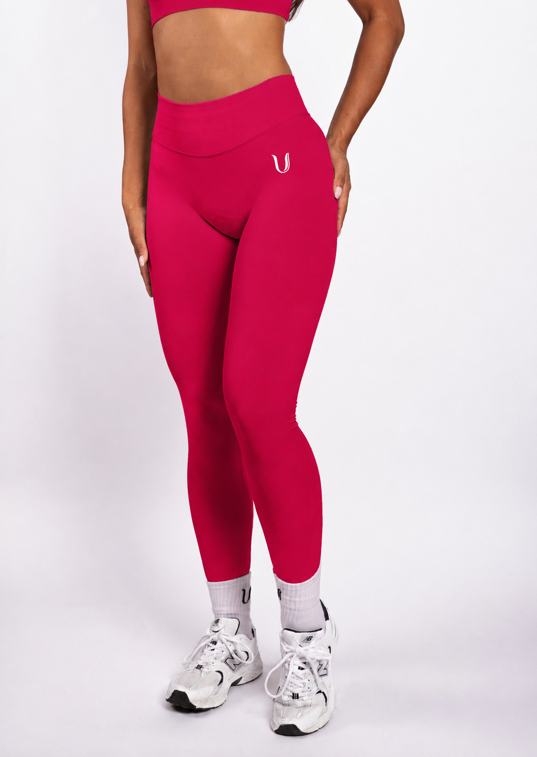 Beau | Premium High Performance Scrunch Leggings - Pink