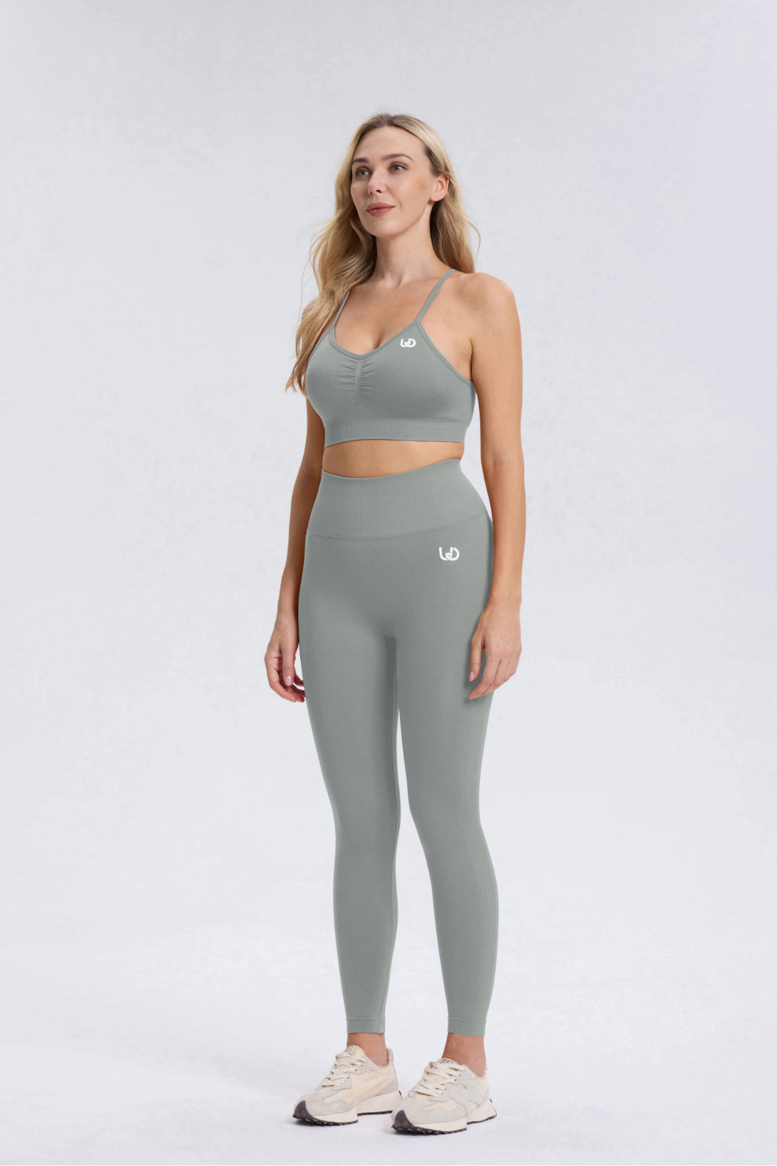 Maeve | High Waist Scrunch Legging - Grey