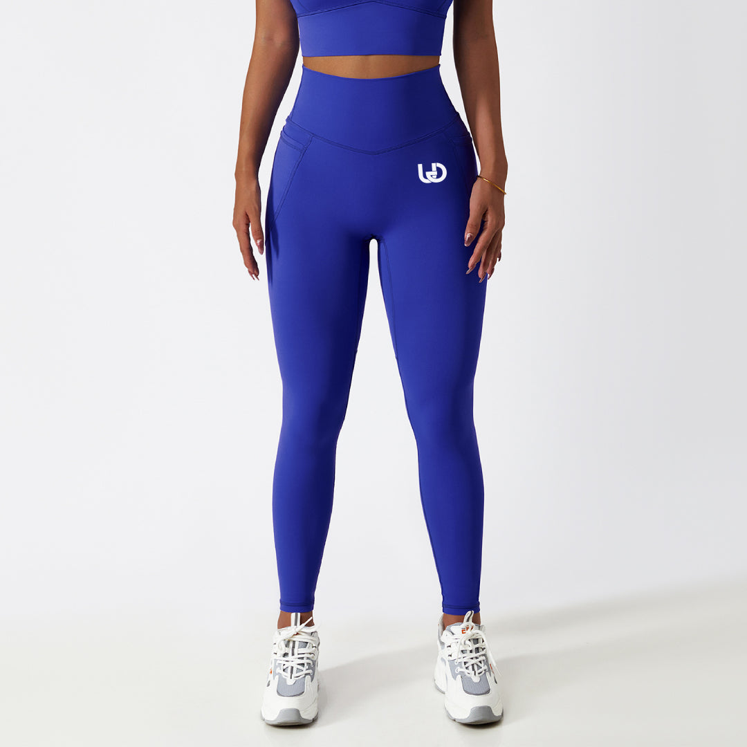 Palmer | Legging Met Zakken Blauw - Ultimate Gainz